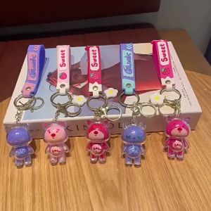 Móc khóa xe máy ô tô Gấu Bear siêu cute móc treo balo túi xách thời trang