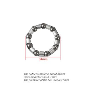 2PCS Bicycle Front Fork Ball Bearing Group Mountain Bike Bead Front Middle and Rear Axle Integrated Ball Frame Bearings