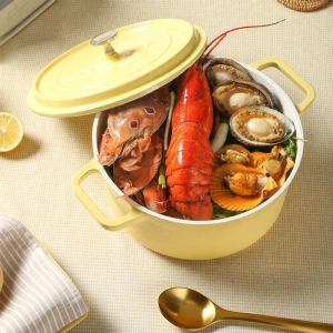 ZIYINGCHA | Enamel Cookpot Non-stick Induction Suitable Braising