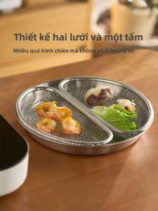 Giỏ Đựng Trái Cây Bằng Thép Không Gỉ 304 Hai Lớp Cho Nhà Bếp Rây Lọc Nước Đĩa Thoát Nước Dùng Để Rửa Rau Quả