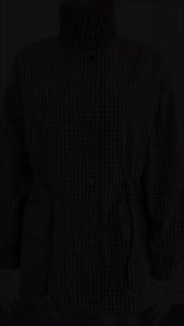 Womens Jacket 2026 Vintage Plaid Waist-Cinched Stand Collar Long Sleeve Loose Fit New Casual Street Elegant Womens Coat
