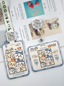 Cute High Aesthetic Value Meal Card Holder Campus Access Control Retractable ID Card Clip Student Campus Card Holder