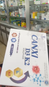 CANXI D3K2 KINGPHAR hộp 20 ống x 10ml giúp bổ sung canxi D3 cho cơ thể giúp xương chắc khỏe.