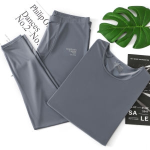 Nam Ice Silk Mặt nạ siêu mỏng Bộ đồ lót nhiệt mùa thu Bộ đồ lót thể thao thoáng khí Lớp đế bên trong khi mặc