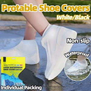 Reusable Rain Boot Rubber Shoes Cover For Outdoor Use Silicone Waterproof Shoe Covers Rainy Day Shoe Cover Non-Slip