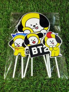 Cake Topper chimmy happy birthday Aksesoris Ulang Tahun Anak 3-4 Tahun Hiasan Kue Chimmy - Lazada