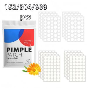 Pimple Patches for Face 152/304/608Pcs Hydrocolloid Acne Patch Invisible Waterproof Ultra Thin Spot Stickers