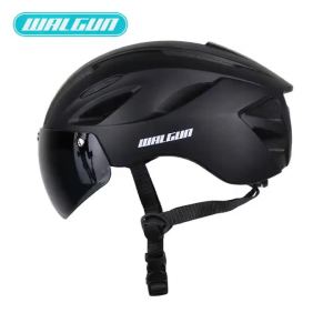 Lightweight Urban Cycling Helmet with Lens CE Certified ABS+PC for Men Women Road MTB Ebike Bicycle Safe Helmet