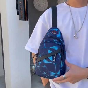 MATTEO ใหม่กระเป๋าผู้ชายคาดอกกระเป๋าสะพายข้างสะพายไหล่ข้างเดียวแนวสปอร์ตกระเป๋าคาดหน้าอกกลางแจ้งแบบลำลองNO.3437