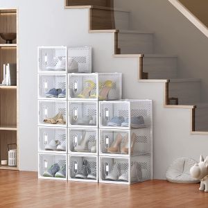 Transparent Dust-Proof Space-Saving Plastic Shoe Box