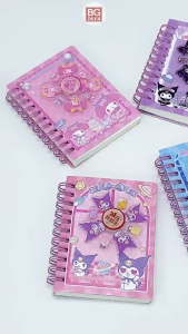 Cute A7 Notebook Stress Relief Rotating Notebook High Value Student Small Learning Stationery (BGJAYA)