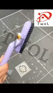 TWOL 2-in-1 Multifunctional rotating gap cleaning brush 360-Degree Rotatable Head Scrubber Cleaner