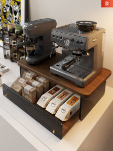 QINQI | Coffee Machine Storage Rack Draw Out Design Organizer