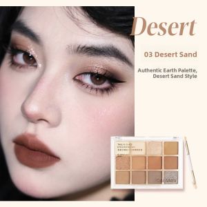 CARMELA | Colorful Eyeshadow Palette Green Blue Earthy Tone