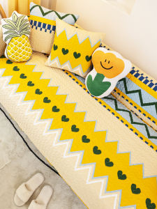 All Cotton Sofa Cushion Full Wrap Non-Slip Cover Modern Simple Style Versatile Four Seasons Universal Sofa Cover Home Fabric