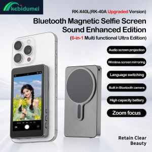 Kebidumei Magnetic Phone Vlog Self Timer Monitor Screen  4-inch HD Focus Adjustment Rear Camera Selfie Screen For Live Broadcast