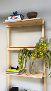 Space-Saving Detachable Wooden Rack Organizer with Strong and Durable Shelves Designed for Practicality and Long-Lasting Use in Any Space Floating Detachable Shelves