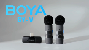 BOYA BY-V1 / V2 V2.0 New 2.4GHz Wireless Lavalier Microphone Rechargeable Lapel Lightning Connector with Noise Cancellation iPhone Smartphone Compatible for Vlogging Professional Content Creation Recording & Live Streaming