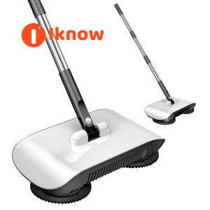 ฉันรู้กวาดพื้น2-In-1ที่ไม้กวาดมือหมุนได้360 ° เครื่องปัดกวาดพรมที่มีประสิทธิภาพสูงพร้อมที่จับยาวเครื่องดูดฝุ่นแขวนด้วยมือสำหรับสำนักงานบ้านไม้กวาด