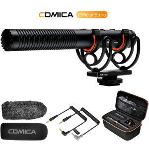 Comica VM20 Shotgun Microphone Professional Super Cardioid Microphone with Shock Mount Camera Microphone For Video Record