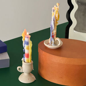 Modern Simplicity Ceramic Candle Holder Aromatherapy Dinner Scene Setting Colorful Candlelight Atmosphere Sensation Home Decor