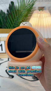 LYNXZ Kids AI Learning Clock Smart Alarm Clock for Children with AI Q&A English Practice Focus Boost Timer 50 Alarm Reminders 2500mAh Battery Back to School Gift
