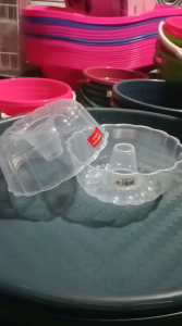Cetakan Agar Puding ROSELA 17 CM / Loyang 6011 Plastik Gelombang Kembang reage