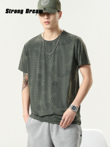 Slim Cooling Breathable Large Size Short Sleeve T-shirt