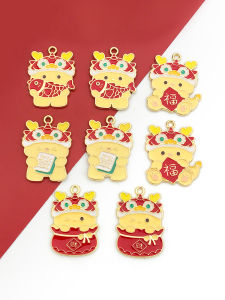 จี้ปลาอ้วนลายมังกร DIY แฮนด์เมด จี้กุญแจโลหะผสม เครื่องประดับแฟชั่น เครื่องประดับแฟชั่นใหม่ อื่นๆ