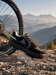 Lehtt Mountain Downhill Mountain Bike Shoes Men Women Casual High Top Cycling Footwear Flat Pedal off Road Sports Leisure Board Shoes