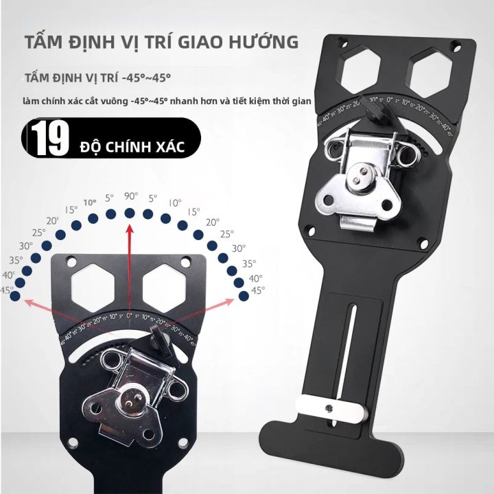 Máy Cưa Đường Ray Góc Điều Chỉnh -45 Độ ° Đến 45 ° Thước Đo Góc 90 Độ ...