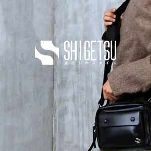 Shigetsu SUZUKA Bag Leather sling bag for men crossbody bag shoulder bag mens messenger bags