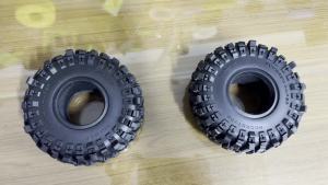 Bộ Mâm Xe RED SPIDER 4 Chiếc Kích Thước 2.2 Inch Có Khóa Vành Lốp Cao Su 135mm Dành Cho Xe RC Rock Crawler 1/10 Tương Thích Với Axial SCX10 RR10 Wraith KM5