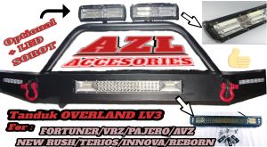 tanduk depan overland lv3 pengaman bumper depan FORTUNER