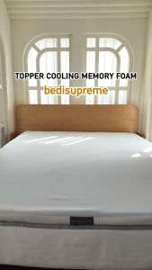 Bedisupreme ท็อปเปอร์ Topper Cooling Memory Foam เทคโนโลยีจาก NASA หนา 2-4 นิ้ว หุ้มหนังPVC ขนาด 3.5 ฟุต / 5 ฟุต / 6 ฟูต (ผ่อน0%ฟรี)