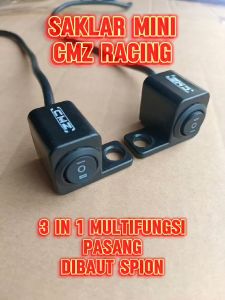 CMZ SAKLAR 3 IN 1 MINI PEMASANGAN DI BAUT SPION SAKLAR TOMBOL MULTIFUNGSI UNIVERSAL MOTOR