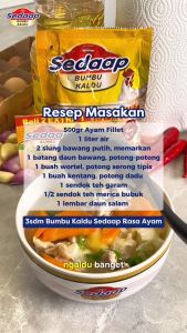 SEDAAP Bumbu Kaldu Ayam & Sapi Sachet 100gr & 250gr\\n\\n Tentang SEDAAP Bumbu Kaldu\\n\\nMerk SEDAAP telah lama dikenal sebagai penyedia bumbu masakan berkualitas tinggi. Sebagai bagian dari perjalanan cita rasa Indonesia, SEDAAP kini hadir dengan produk baru \"Bumbu Kaldu\" yang memadukan rasa standar chef dengan harga terjangkau. Tersedia dalam dua varian rasa: Bumbu Kaldu Ayam dan Bumbu Kaldu Sapi, dalam dua ukuran sachet: 100gr dan 250gr.\\n\\n Variasi Rasa Bumbu Kaldu SEDAAP\\n\\nBumbu Kaldu SEDAAP tersedia dalam dua varian rasa: Bumbu Kaldu Ayam dan Bumbu Kaldu Sapi. Keduanya dirancang untuk memberikan rasa standar restoran pada masakan sehari-hari.\\n\\n Manfaat Menggunakan Bumbu Kaldu SEDAAP\\n\\nMenggunakan Bumbu Kaldu SEDAAP memiliki beberapa manfaat, antara lain:\\n\\n- Rasa standar restoran pada masakan sehari-hari\\n- Efisiensi waktu dalam memasak\\n- Harga terjangkau\\n\\n Cara Menggunakan Bumbu Kaldu SEDAAP\\n\\nBerikut adalah langkah-langkah penggunaan Bumbu Kaldu SEDAAP:\\n\\n Langkah-langkah Penggunaan Bumbu Kaldu Ayam\\n\\n1. Siapkan bahan-bahan masakan sesuai resep\\n2. Masukkan 1-2 sendok makan Bumbu Kaldu Ayam ke dalam panci\\n3. Tambahkan air secukupnya dan aduk hingga merata\\n4. Masak hingga mendidih dan bumbu larut\\n5. Tambahkan bahan-bahan lain sesuai resep\\n6. Masak hingga matang\\n\\n Langkah-langkah Penggunaan Bumbu Kaldu Sapi\\n\\n1. Siapkan bahan-bahan masakan sesuai resep\\n2. Masukkan 1-2 sendok makan Bumbu Kaldu Sapi ke dalam panci\\n3. Tambahkan air secukupnya dan aduk hingga merata\\n4. Masak hingga mendidih dan bumbu larut\\n5. Tambahkan bahan-bahan lain sesuai resep\\n6. Masak hingga matang\\n\\n Keunggulan Bumbu Kaldu SEDAAP\\n\\nBerikut adalah beberapa keunggulan Bumbu Kaldu SEDAAP:\\n\\n Rasa Standar Restoran\\n\\nBumbu Kaldu SEDAAP dirancang untuk memberikan rasa standar restoran pada masakan sehari-hari. Dengan menggunakan Bumbu Kaldu SEDAAP, Anda dapat menikmati masakan yang lezat dan berkualitas tinggi tanpa harus mengeluarkan biaya mahal.\\n\\n Efisiensi Dalam Memasak\\n\\nDengan menggunakan Bumbu Kaldu SEDAAP, Anda dapat menghemat waktu dan tenaga dalam memasak. Anda tidak perlu lagi repot-repot menyiapkan bumbu-bumbu lain, cukup tambahkan Bumbu Kaldu SEDAAP ke dalam masakan Anda dan rasakan perbedaannya.\\n\\n Harga Terjangkau\\n\\nBumbu Kaldu SEDAAP tersedia dalam dua ukuran sachet: 100gr dan 250gr, dengan harga yang terjangkau. Dengan menggunakan Bumbu Kaldu SEDAAP, Anda dapat menikmati masakan berkualitas tinggi tanpa harus mengeluarkan biaya mahal.\\n\\n Kesimpulan\\n\\nMenggunakan Bumbu Kaldu SEDAAP memiliki banyak manfaat, antara lain rasa standar restoran, efisiensi waktu dalam memasak, dan harga terjangkau. Jadi, jangan ragu untuk mencoba Bumbu Kaldu SEDAAP dan rasakan perbedaannya!\\n\\n Pentingnya Menggunakan Bumbu Kaldu SEDAAP Untuk Memasak\\n\\nDengan menggunakan Bumbu Kaldu SEDAAP, Anda dapat menikmati masakan berkualitas tinggi tanpa harus mengeluarkan biaya mahal. Selain itu, Anda juga dapat menghemat waktu dan tenaga dalam memasak.\\n\\n Tips Menggunakan Bumbu Kaldu SEDAAP\\n\\nBerikut adalah beberapa tips menggunakan Bumbu Kaldu SEDAAP:\\n\\n- Gunakan sesuai takaran yang disarankan\\n- Tambahkan air secukupnya agar bumbu larut\\n- Aduk hingga merata sebelum memasak\\n- Tambahkan bahan-bahan lain sesuai resep\\n\"\n}