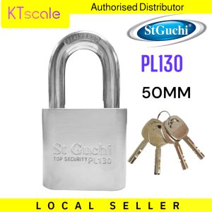 50MM ST GUCHI STAINLESS STEEL PADLOCK PL130N