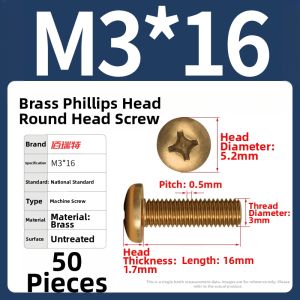 BAIRUITE | Brass Cross Head Screw Accessories