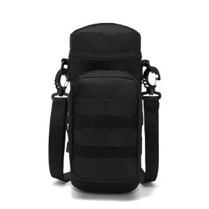 Tactical Kettle Bag Multifunctional Hanging Pot Crossbody Kettle Bag Outdoor Water Bottle Pouch Portable Mountain Climbing Biking Water Bottle Cup Bag