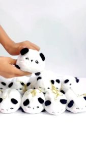 Panda Mini Plush Bag Coin Pouch Coin Pockets Dompet for keyholder and coins