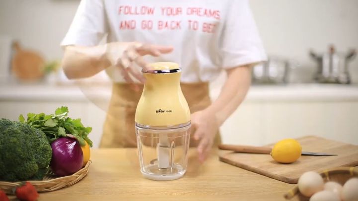 Máy Xay Bear 0 6L Xay Thịt, Xay Sinh Tố, Xay Trộn, Xay Đồ Ăn Dặm Cho Bé Đa Năng Bear QSJ-B02R1/Bear QSJ-D02Q1 Chính Hãng