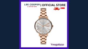 LEE COOPER OFFICIAL Women Metal Band Rose Gold Watch Water Resistant Affordable Branded Timepiece (2 Years Warranty) LC07250.430