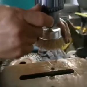 50mm Steel Wire Brush Brass Plated Wheels Brushes Drill Rotary Tools Metal Rust Removal Polishing Brush