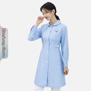 ZIXUN | Long Sleeve Womens Long Lab Coat