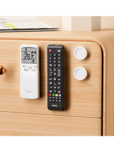 2 Magnetic Brackets No Drilling Adhesive Wall Hanger Smart Home Solution Magnets.