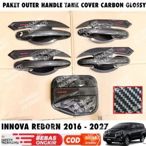 Paket Outer Handle Tank Cover All New Innova Reborn 2016 2024 2025 2026 2027 Carbon Glossy
