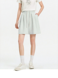 Semir | Comfortable Drape Folded Texture Loose A-line Shorts
