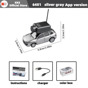 XKS Wltonys Mini Remote Camera Car 6401 1:64 Full Scale App and Remote Control for High Definition Camera Gyroscope