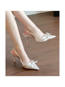 SENYUMI | Elegant French Stiletto High Heels Comfortable Rear Open